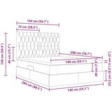  Krevet s od storage s madracem Krema 140 x 200 cm Lažna koža | shoptok.hr