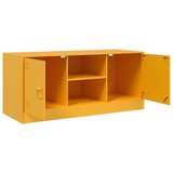 vidaXL TV omarica gorčično rumena 99x39x44 cm jeklo | Shoptok.si