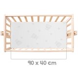 Roba Kolijevka od masivne bukve na kotačićima/s baldihanom 40x90 cm u prirodnoj boji Adam and Owl – | shoptok.hr
