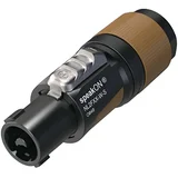 2-polni kabelski priključek s sistemom QuickLock SpeakON s certifikatom IEC61984, Črna, (5000218675)