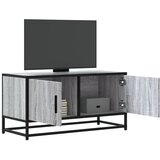 vidaXL TV omarica siva sonoma 80x34,5x40 cm inženirski les in kovina, (21606637) Cene