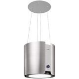 Klarstein Skyfall Smart, otočna napa, Ø 45 cm, recirkulacija, 402 m³ / h, LED, srebrna | shoptok.hr