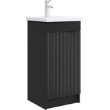  Kupaonski umivaonik s sudoperom Crna 42 x 40 x 84,5 cm | shoptok.hr