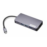 Lenovo 150 USB-C Travel Dock (1x HDMI, 1x VGA, 3x USB-A, 1x TF card reader, 1x SD, 1x RJ45 GigaLAN, USB-C power 100W) | ePonuda.com