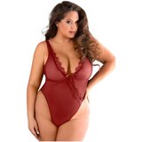 Allure čipkasto, odprto bodi (rdeče) | Shoptok.si