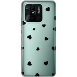 Telempire Torbica Silikonska Print Skin za Xiaomi Redmi 10C Hearts