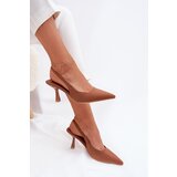 Boto Women's Stiletto Sandals Camel Lunira | ePonuda.com