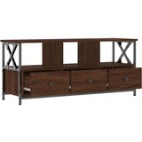 TV omarica rjavi hrast 102x33x45 cm inženirski les in železo, (20734591) | Shoptok.si