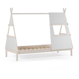 Marckeric Krem dječji krevet od masivnog bora u obliku kućice s podnicom 90x200 cm Enola – | shoptok.hr