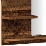 vidaXL Kopalniška omarica z ogledalom artisan hrast 60x10,5x45 cm | Shoptok.si