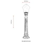 Opviq Vanjska lampa BSU-68201-BSY-M2-B, 85 cm, Podna, IP65, E27, 60W, Crna | Eponuda.ba