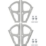  Šarka za okretni ormar 2 pcs Srebrno 235 x 155 x 30 mm Željezo | shoptok.hr
