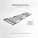 SONOFF frame for M5-80 type switches, triple | shoptok.hr