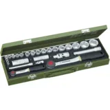 27-delna garnitura gedora sa čegrtaljkom 1/4" i 1/2" P23020