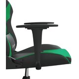  Igraća stolica crno-zelena od umjetne kože | shoptok.hr