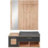 XORA PREDSOBA črna, hrast artisan | Shoptok.si