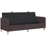 SOFA s pohranom Tamno smeđa 192 x 78 x 87 cm Poliester | Eponuda.ba