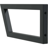  Nosači polica za Lavabo - Umivaonik 2 kom crni trapezni čelični | shoptok.hr