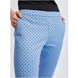 Orsay Blue Women's Three-Quarter Dot Pants - Women | Shoptok.si