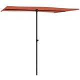  Vrtni suncobran s aluminijskom šipkom 2 x 1 5 m boja cigle | shoptok.hr