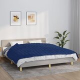 vidaXL Obtežena odeja modra 155x220 cm 7 kg blago Cene