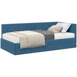  Kutni krevetni okvir s madracem 2 kom. Plava 90 x 200 cm Baršun | Shoptok.si