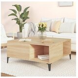  Stolić za kavu boja hrasta 80x80x36 5 cm konstruirano drvo | shoptok.hr