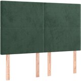  Posteljno vzglavje 4 kosa temno zelen 72x5x78/88 cm žamet, (20953383) | Shoptok.si