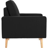  Fotelja od tkanine crna | shoptok.hr