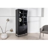 Venture Home vitrina Bakal 41 × 190 × 80 cm, crna Cijene