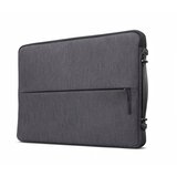 Lenovo 15.6-inch Laptop Urban Sleeve Case, Grey, Water-resistant, Corner bumper, Cushion underneath zipper, Accessory pocket, Anti-slip puller | ePonuda.com