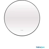 Led ogledalo sa crnim ramom i funkcijom odmagljivanja fi60cm Hidro