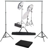  Komplet za fotografski studio sa setom svjetiljki i pozadinom Cijene