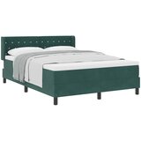  Krevet s opruga kutije Tamnozelena 190 x 140 cm Baršun | shoptok.hr
