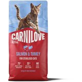 Carnilove Cat Active Adult Sterilised, briketi - losos in puran 6 kg | Shoptok.si