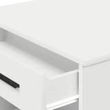  Stol s ladicom i policom bijeli 102x62x77,5 cm izrađeno drvo | Eponuda.ba