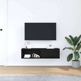vidaXL TV ormarić crni hrast 100x31x25,5 cm konstruirano drvo | shoptok.hr