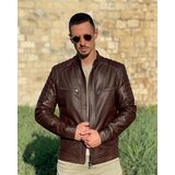 La Force Fashion muška kožna jakna carlos - tamno braon | Eponuda.com