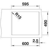 Blanco PLEON 6 VULKAN SIVA 615x510/220 mm