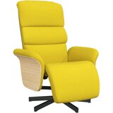  Naslonjač od tkanine s osloncem za noge svjetložuti | shoptok.hr