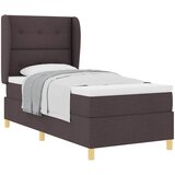  Krevet s opruga kutije Tamno smeđa 190 x 90 cm tkanina | shoptok.hr