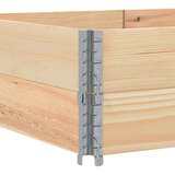 vidaXL Paletni okvirji 2 kosa 150x100 cm trdna borovina | Shoptok.si