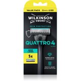 Wilkinson Sword Quattro brivnik + nadomestne britvice 9 kos Cene