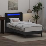  Krevetna konstrukcija Crna 90 x 200 cm Umjetna koža | shoptok.hr