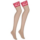 Obsessive Najlonke / Samostoječe nogavice LOVICA STOCKINGS RED Rdeča Cene