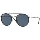 Ray-ban Round Double Bridge RB3647N 002/R5 ONE SIZE (51) Črna/Siva Cene