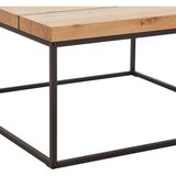 P & B klubska miza, 80/40/80 cm črna, barve hrasta | Shoptok.si