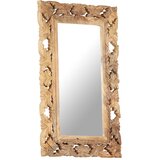  Ručno izrezbareno ogledalo smeđe 80 x 50 cm masivno drvo manga | shoptok.hr