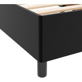  Krevetna konstrukcija s madracem Crna 120 x 190 cm tkanina | shoptok.hr