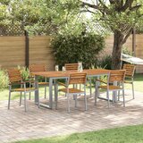  Vrtna stolica 6 pcs Smeđa 56 x 57 x 87 cm Čvrsto drvo akacije | shoptok.hr